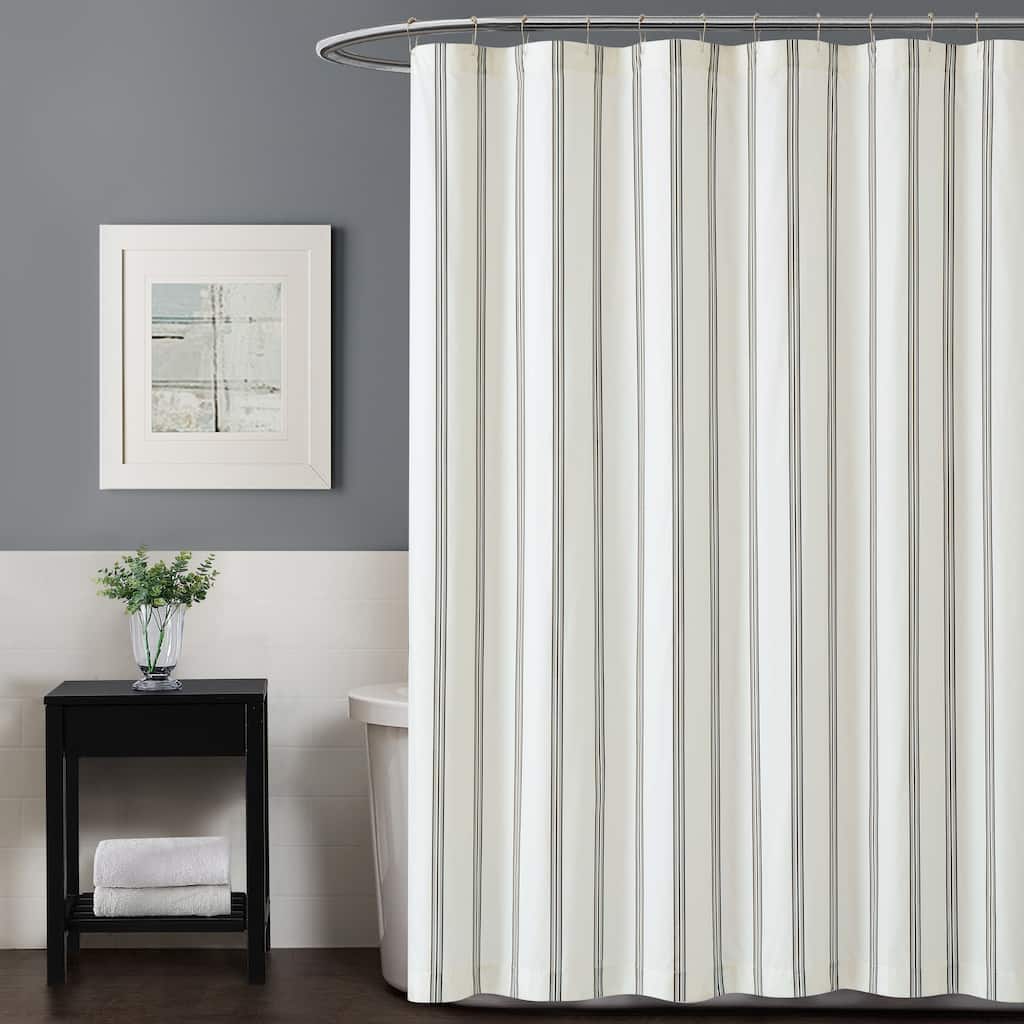 Porch & Den Spellman Striped Shower Curtain