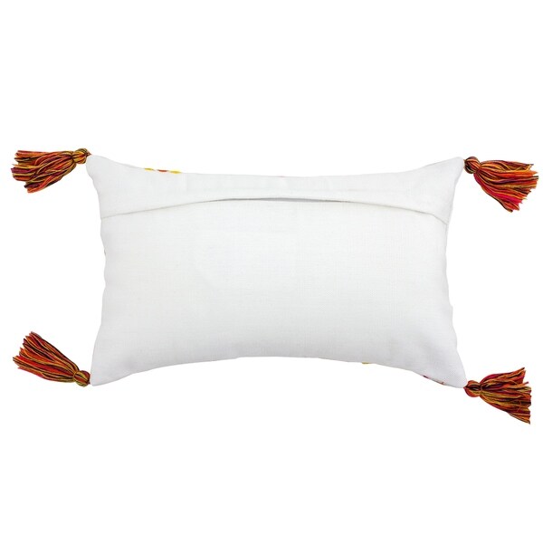 outdoor tassel pillow