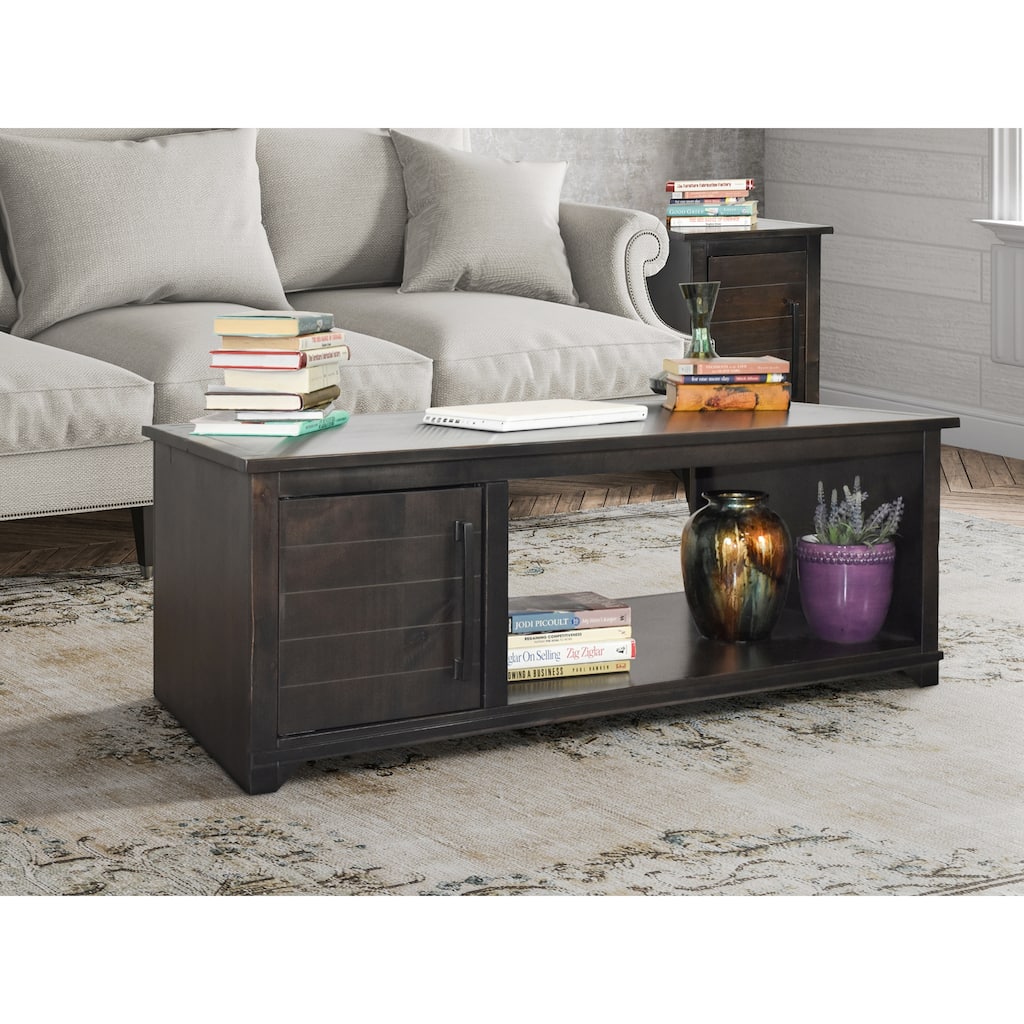 The Gray Barn Kandel Cove Distressed Java Coffee Table with Storage