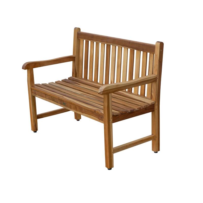EcoDecors, Teak Bench, Outdoor Bench, Wood Bench Outdoor, Outdoor Benches Weatherproof, Wooden Bench Outdoor, Porch Benches, 47"