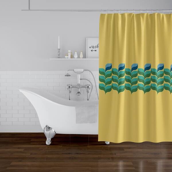 Porch Den Rancher Gold And Green Fl Shower Curtain Porch Den Rancher Gold And Green Fl Shower Curtain