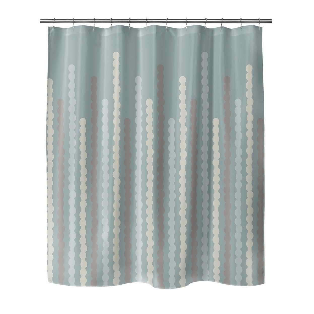 mint colored shower curtain