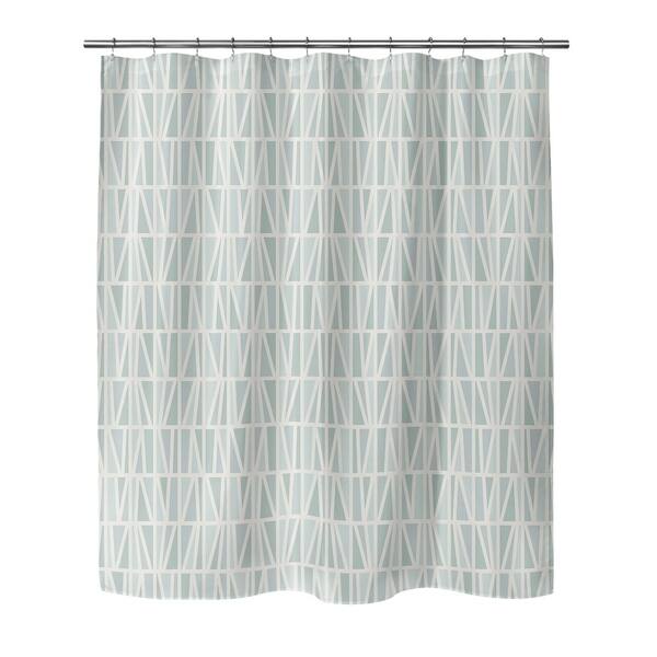 Shop Slanted Mint Shower Curtain By Kavka Designs On Sale Free