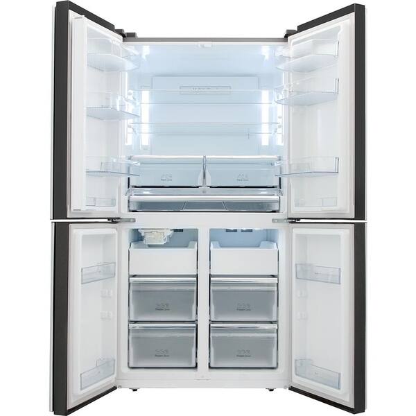 Shop Thor Kitchen 22 6 Cu Ft 36 Counter Depth 4 Door French Door Refrigerator With Ice Maker Overstock 28285068