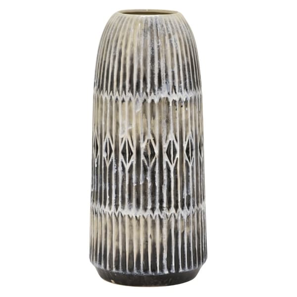 Three Hands - 54559 - 16 " Ceramic Vase - 6.75 x 6.75 x 16