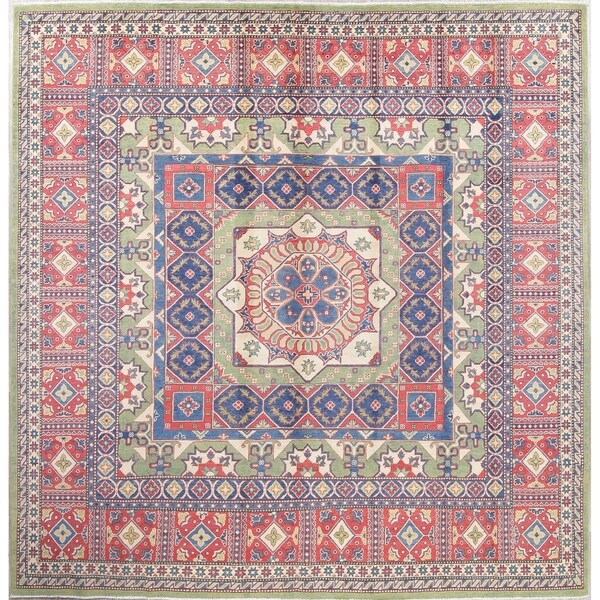 Traditional Kazak Oriental Hand Knotted Wool Stani