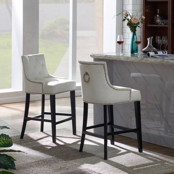 Gracewood Hollow Anandghan Buttontufted Velvetupholstered Counter