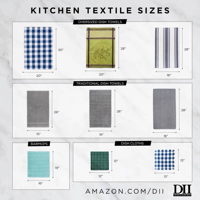 DII Assorted Holiday Embellished Dishtowel Set
