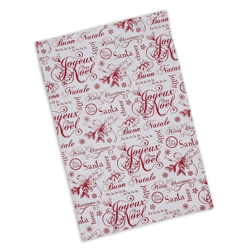 DII Assorted Holiday Embellished Dishtowel Set
