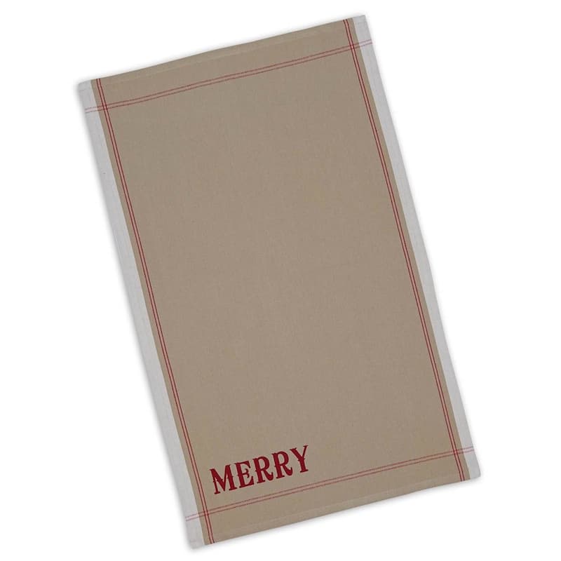 DII Assorted Holiday Embellished Dishtowel Set