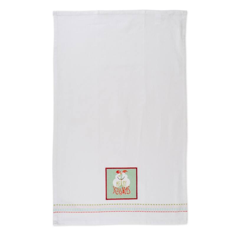 DII Assorted Cozy Christmas Embellished Dishtowel