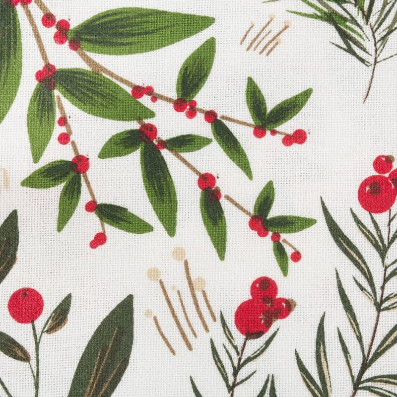 DII Assorted Cozy Christmas Embellished Dishtowel