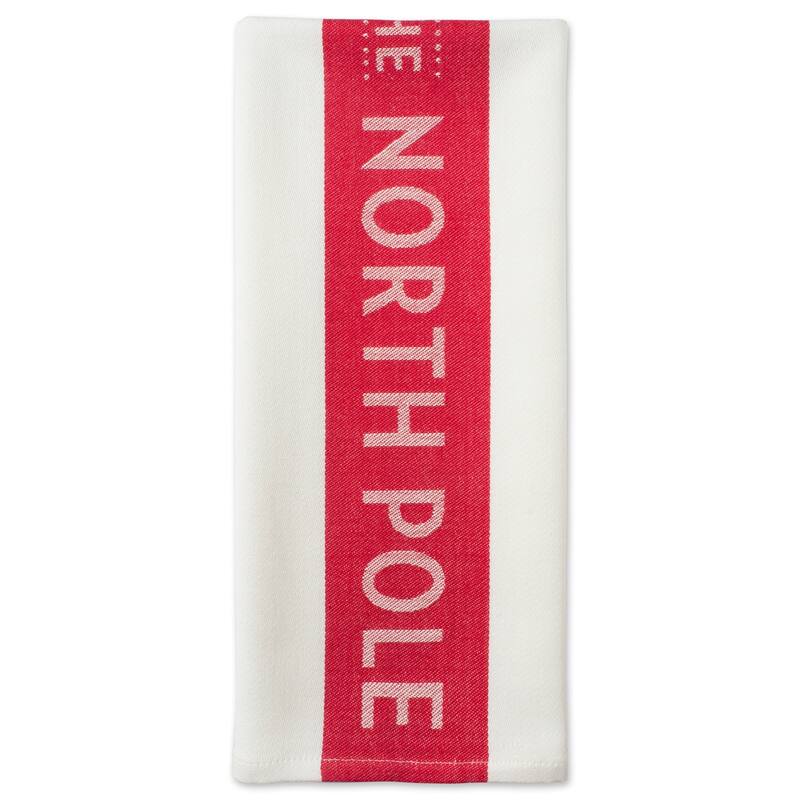 DII Assorted Cozy Christmas Embellished Dishtowel
