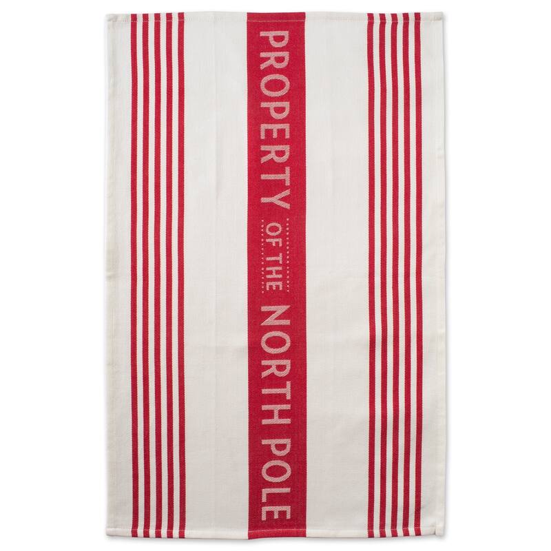 DII Assorted Cozy Christmas Embellished Dishtowel