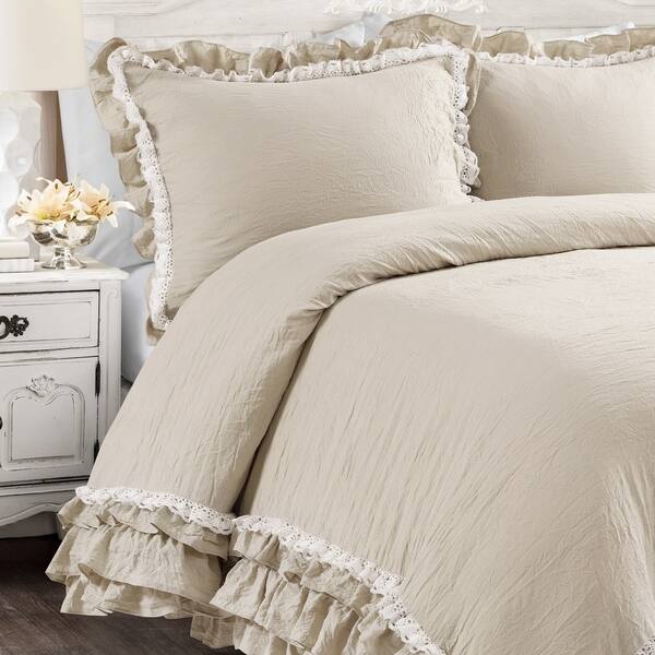 Shop Lush Decor Ella Shabby Chic Ruffle Lace Comforter Set On