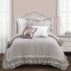 preview thumbnail 13 of 27, Silver Orchid Gerard Shabby Chic Ruffle Lace Comforter Set