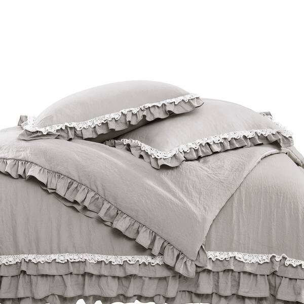 Shop Lush Decor Ella Shabby Chic Ruffle Lace Comforter Set On