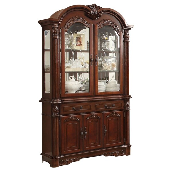 cherry wood hutch buffet