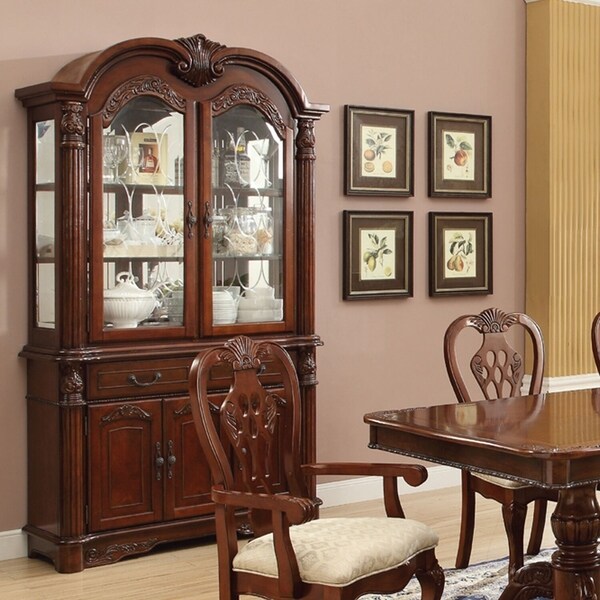 cherry wood hutch buffet