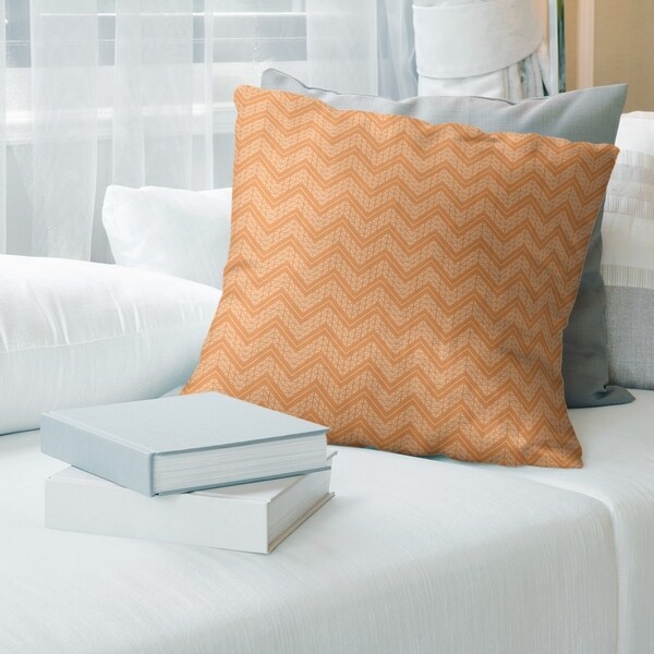Buy Orange Chevron Throw Pillows Online At Overstock Our Best