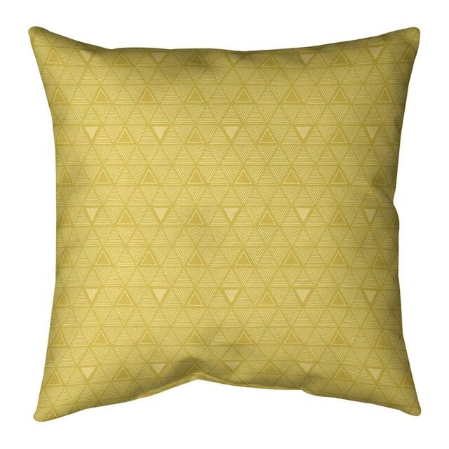 Porch & Den Baldock Warm Monochrome Triangle Pattern Throw Pillow