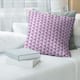 Porch & Den Durell Monochrome 3D Cube Pattern Throw Pillow - 14 x 14 - Violet - Synthetic Fiber