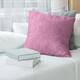 Porch & Den Deette Classic Ditsy Floral Pattern Throw Pillow - 20 x 20 - Pink - Faux Suede