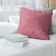 Porch & Den Deette Classic Ditsy Floral Pattern Throw Pillow - 14 x 14 - Red - Linen