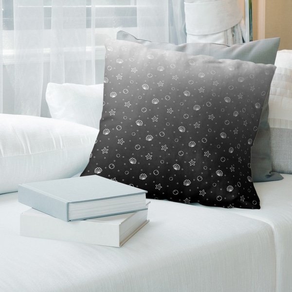 Porch & Den Caffall Seashell Pattern Throw Pillow