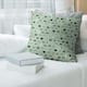 Porch & Den Alecia Kitty Pattern Throw Pillow - 20 x 20 - Green - Polyester