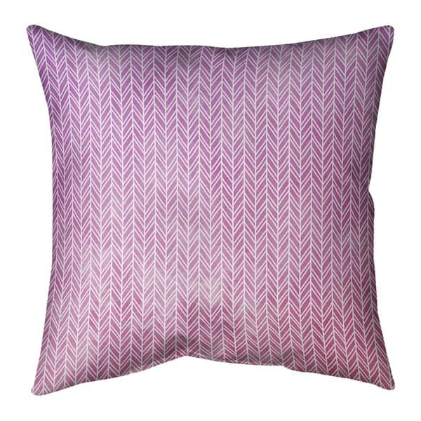 Accent Pillow-Herringbone & Leather Band 13X20