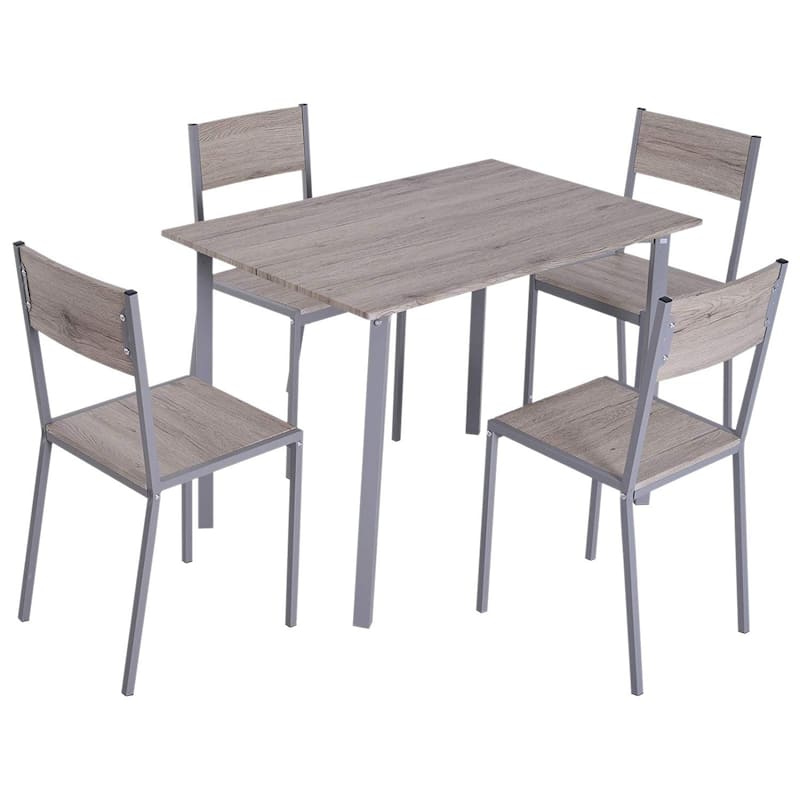 Porch & Den Marsh Natural/ Grey Compact 5-piece Dining Set