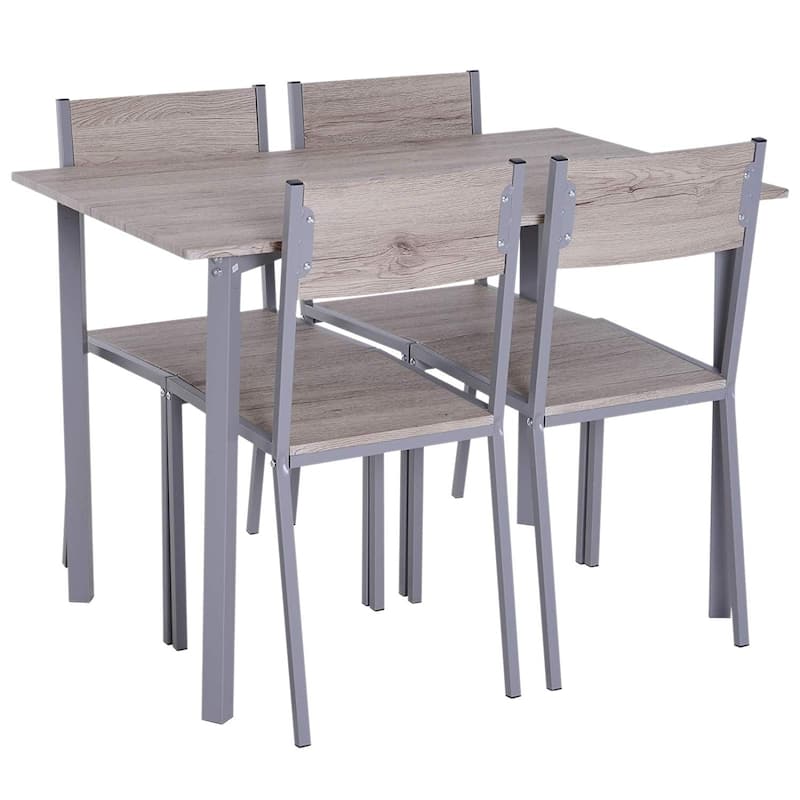 Porch & Den Marsh Natural/ Grey Compact 5-piece Dining Set