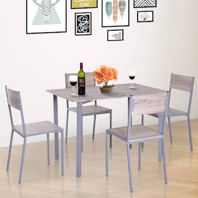 Porch & Den Marsh Natural/ Grey Compact 5-piece Dining Set
