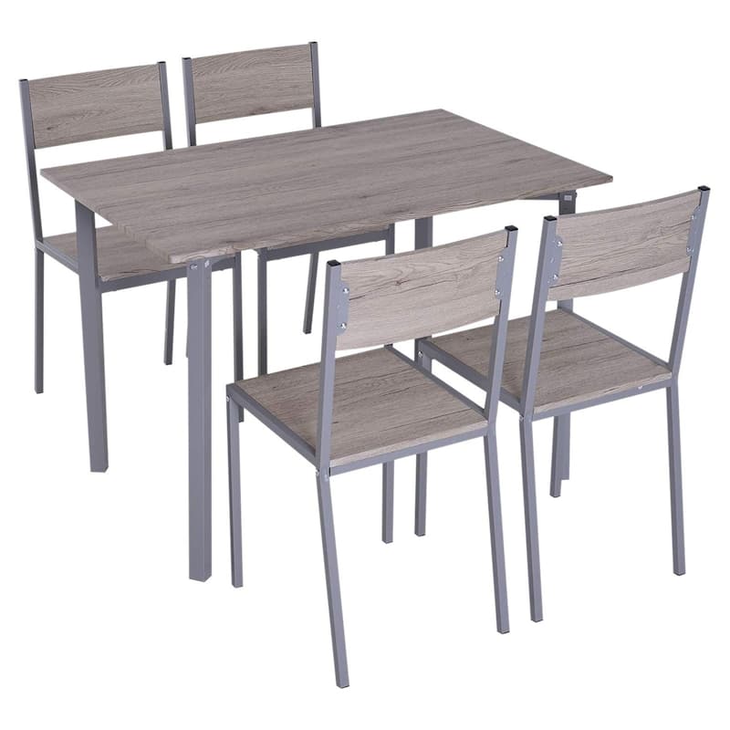 Porch & Den Marsh Natural/ Grey Compact 5-piece Dining Set