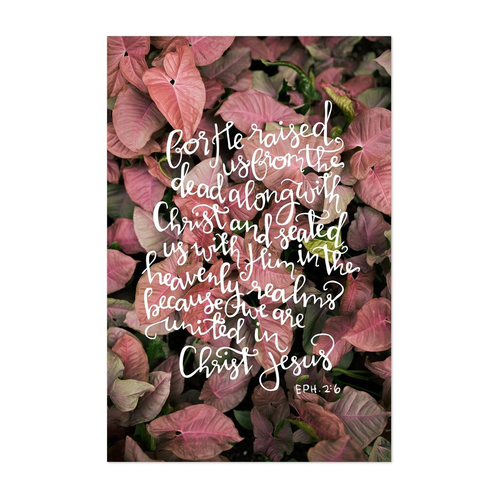 Noir Gallery Ephesians 2:6 Bible Verse Unframed Art Print/Poster