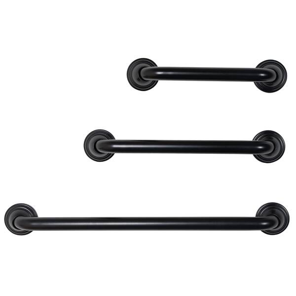 Shop Utopia Alley Decorative Shower Safety Grab Bar Black 24