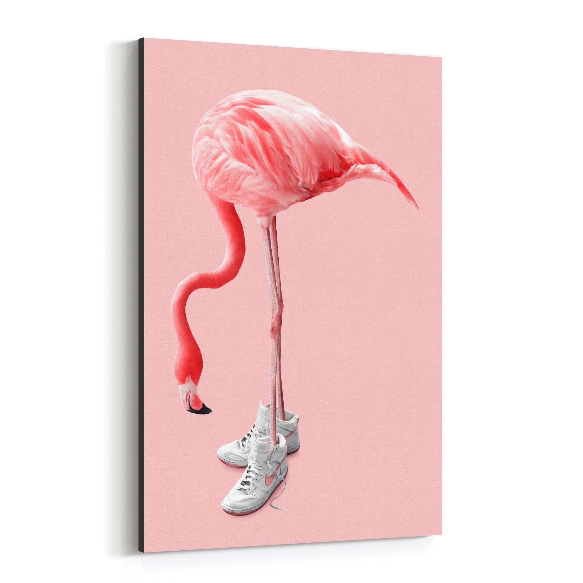 Noir Gallery Pink Flamingo Shoes Animal 