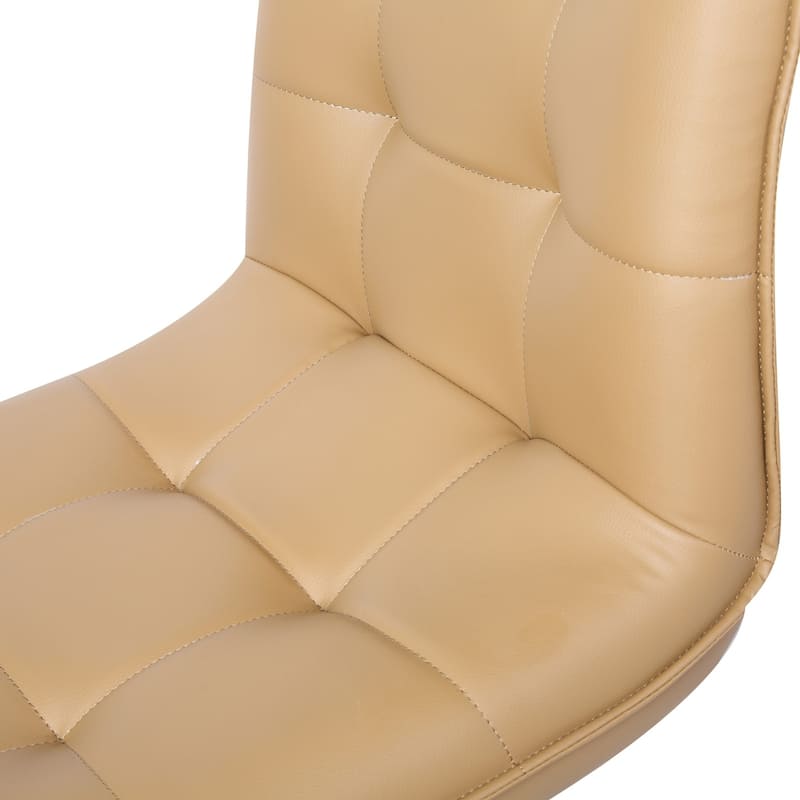 Porthos Home Egan Adjustable Swivel Office Chair, Tufted PU Leather