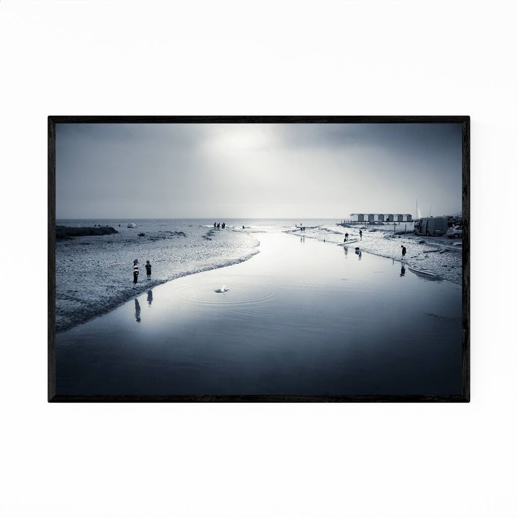Noir Gallery Charmouth River Dorset Photo Framed Art Print