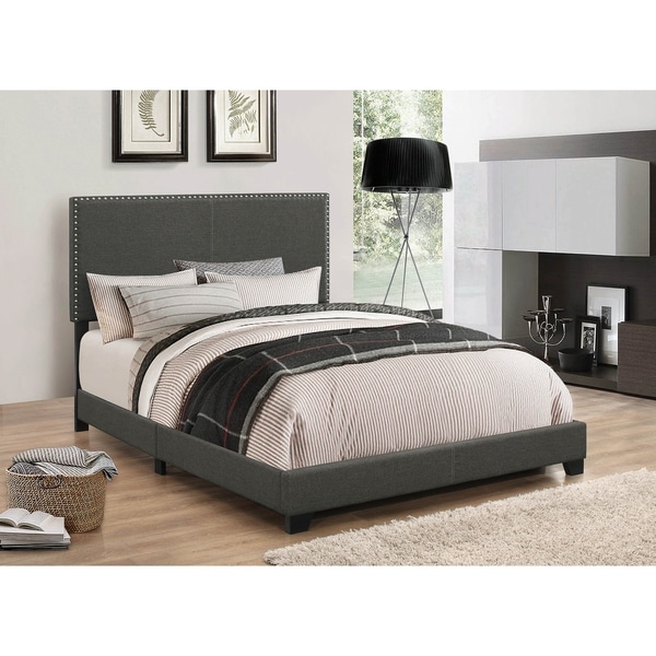 Amherst Charcoal 3-piece Upholstered Bedroom Set with Dresser