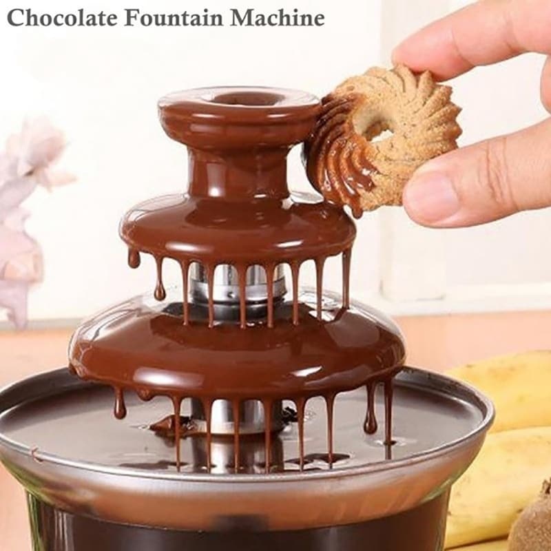 Shop Mini Chocolate Fountain Machine 3 Tier Household Electric Hot