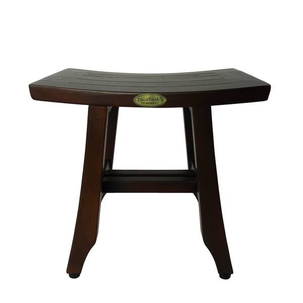 14" Compact DecoTeak Satori 14" Bathroom Teak Shower & Shaving Stool