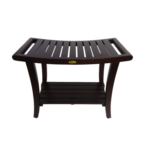 teak shower bench with arms