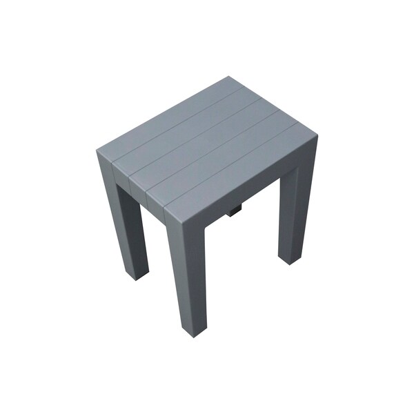 grey shower stool