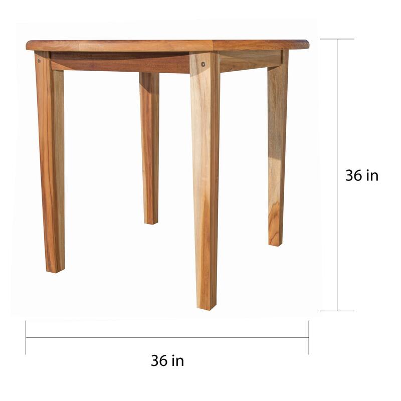 Cabo 36-inch Round Solid Teak Table by Havenside Home