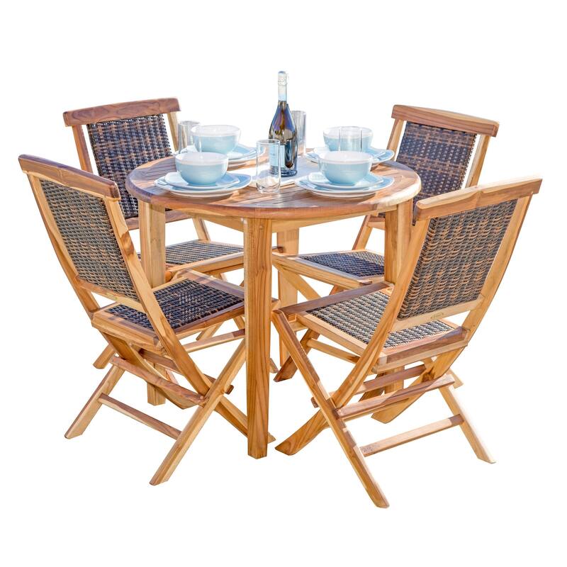 Cabo 36-inch Round Solid Teak Table by Havenside Home