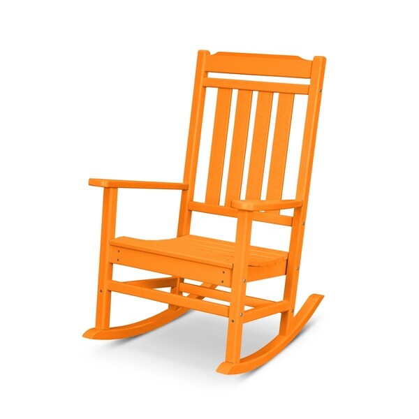 orange outdoor rocking chair