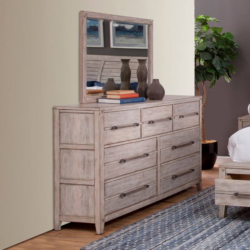 Asher 7-Drawer Dresser and Mirror