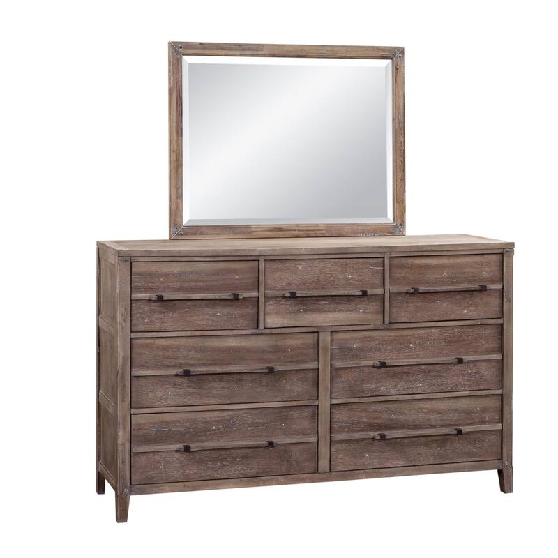 Asher 7-Drawer Dresser and Mirror